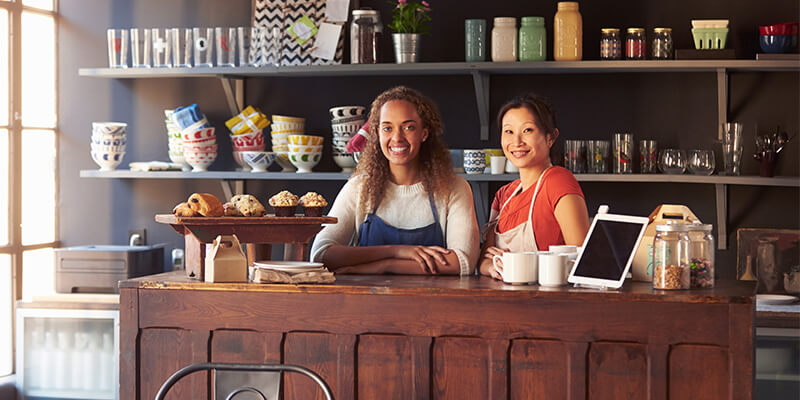 Bakery employees at counter