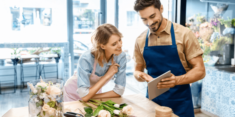 Florist shop owners