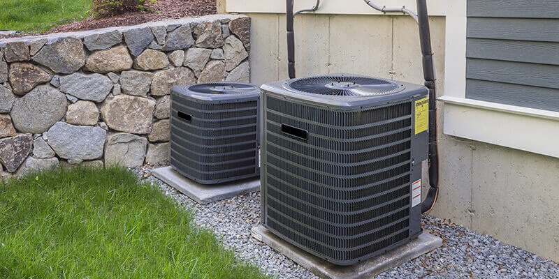HVAC units installed by technicians
